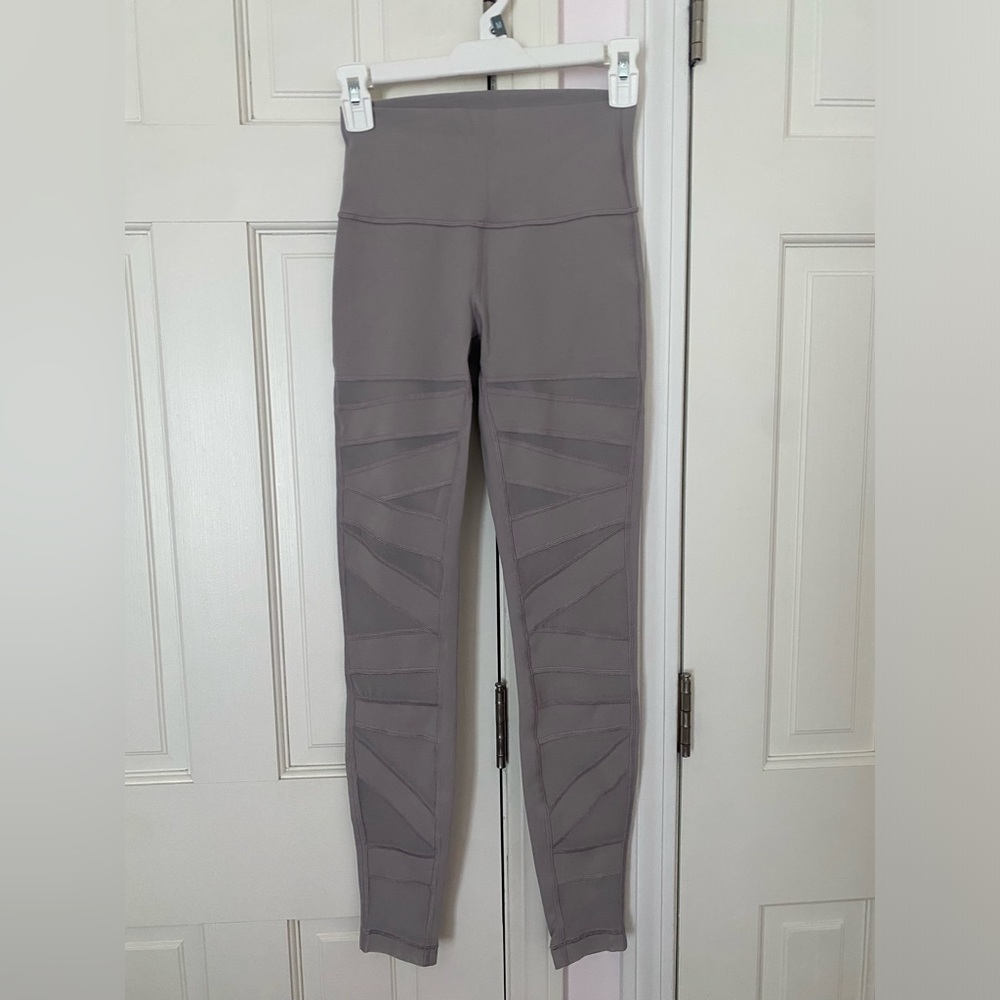 Lululemon wunder under pant (hi-rise) (tech mesh) 4 grey